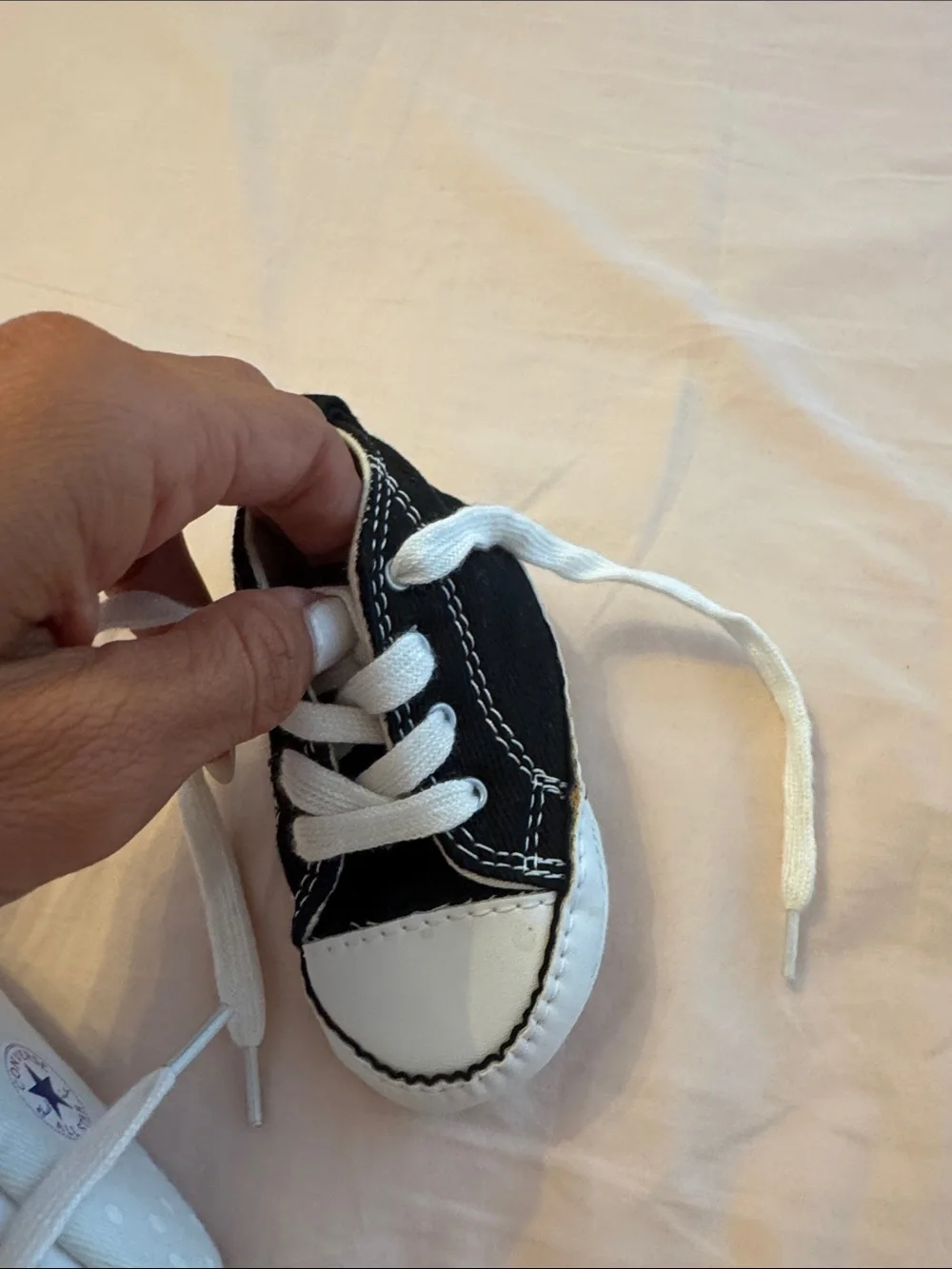 Converse all star sneakers for baby’s size 3 - great condition.